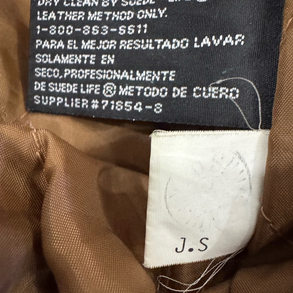 St. John’s Bay Men’s XL Brown Genuine Suede Leather Bomber Jacket - Picture 4 of 7